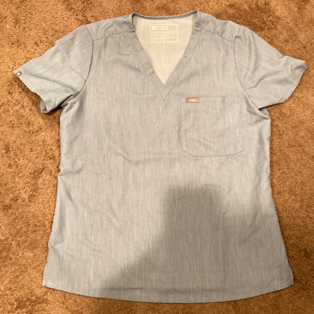 Figs Catarina Top *Special Edition Heather Indigo*